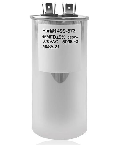 1499-5731 RV مكثف تشغيل مكيف الهواء 45 MFD 370V AC 40/85/21 50/60 هرتز، مناسب لوحدات محرك مروحة Coleman Mach، Reolace 14995731 1499-573 in Saudi Arabia