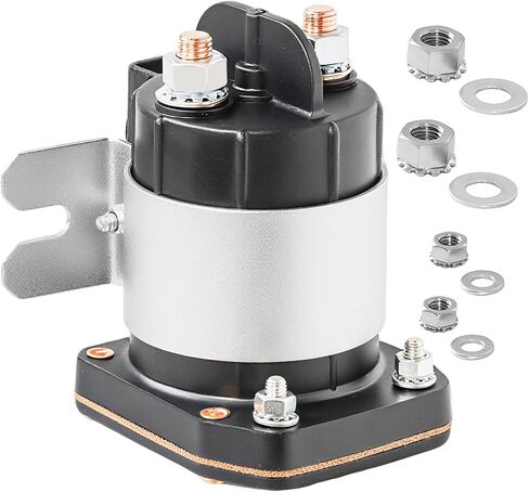 24V Continuous Duty Solenoid Relay, 4 Terminal Heavy Duty Starter Solenoid Switch, 200A–225A Rated / 600A Surge, Replaces Trombetta 114-2411-020, for Forklift, Generator, RV, Construction Equipment in Saudi Arabia