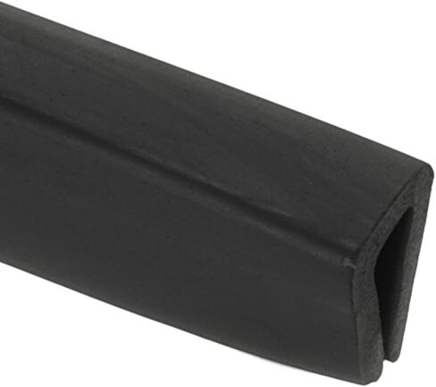 PATIKIL 1/4" 13FT Rubber Edge Trim, Flexible U Channel Edge Guard Protector for Keen Edge Sheet Metal Car Doors Hatches Table Corners, Black in Saudi Arabia