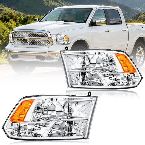 مجموعة المصابيح الأمامية، مجموعة المصابيح الأمامية متوافقة مع 2007-2013 GMC Sierra 1500/2007-2014 Sierra 2500/2007-2014 Sierra 3500 للمصابيح الأمامية من الكروم عاكس شفاف in Kuwait