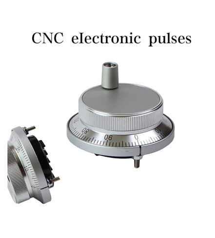 Hand Wheel Pulse Encoder 1pc CNC Pulser Handwheel 5V 6Pin 12V 24V Pulse 100 Manual Generator Hand Wheel Machine 60mm Rotary Encoder(80mm) in Saudi Arabia