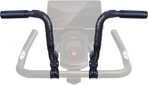 Handlebar Extenders for Peloton Bike, Universal Exercise Bike Handlebar Extension for Indoor Cycling, Treadmill, Wheelchair, Stroller - Relieve Back Pain (Sheep-Horn (with Black Tapes & Grips)) in Saudi Arabia