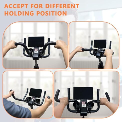 Handlebar Extenders for Peloton Bike, Universal Exercise Bike Handlebar Extension for Indoor Cycling, Treadmill, Wheelchair, Stroller - Relieve Back Pain (Sheep-Horn (with Black Tapes & Grips)) in Saudi Arabia