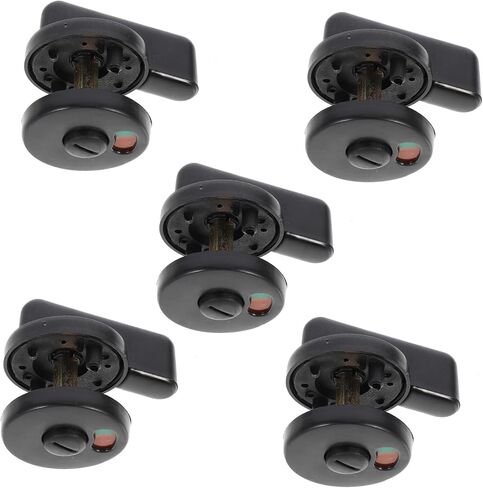 SHINEOFI 5pcs Public Toilet Indicator Lock Privacy Door Lock for Airports Malls and Offices Easy Install Secure Locking Mechanism for Public Restrooms in Saudi Arabia