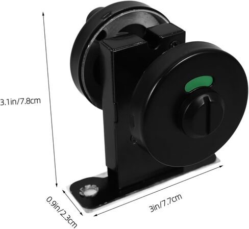 Holibanna 304 الفولاذ المقاوم للصدأ مؤشر قفل الحمام بدون مفتاح مقبض الخصوصية علامة شاغرة للحمامات العامة للاستخدام التجاري in Kuwait