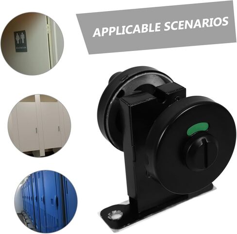 Holibanna 304 الفولاذ المقاوم للصدأ مؤشر قفل الحمام بدون مفتاح مقبض الخصوصية علامة شاغرة للحمامات العامة للاستخدام التجاري in Kuwait