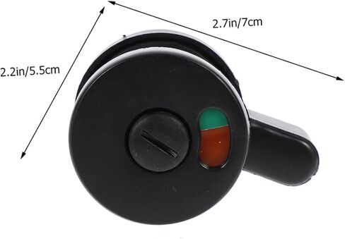 4 قطع كشك الحمام قفل الباب الترباس المرحاض العام مؤشر قفل الباب تدوير مقبض البلاستيك in Kuwait