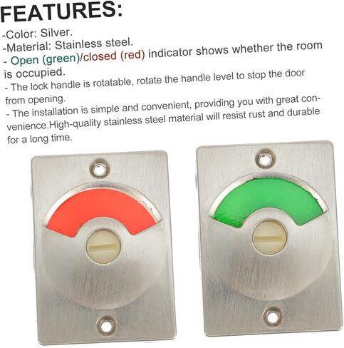 ARTIBETTER Public Toilet Indicator Lock Open Closed Display Privacy Bolt for Airports Stations Shopping Malls and Offices in Saudi Arabia