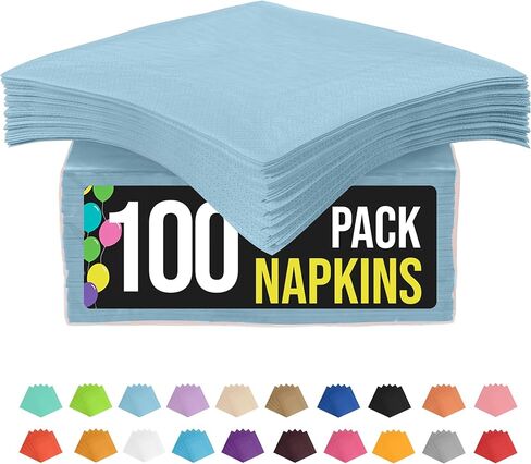Party Solids Dark Blue Napkins Disposable Everyday 100 Pcs 2 Ply Dark Blue Dinner Napkins Bulk For Parties & Party Supplies in Kuwait