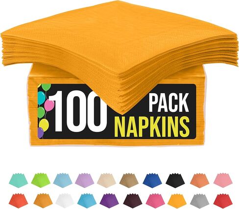 Party Solids Dark Blue Napkins Disposable Everyday 100 Pcs 2 Ply Dark Blue Dinner Napkins Bulk For Parties & Party Supplies in Kuwait
