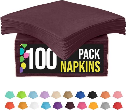 Party Solids Dark Blue Napkins Disposable Everyday 100 Pcs 2 Ply Dark Blue Dinner Napkins Bulk For Parties & Party Supplies in Kuwait