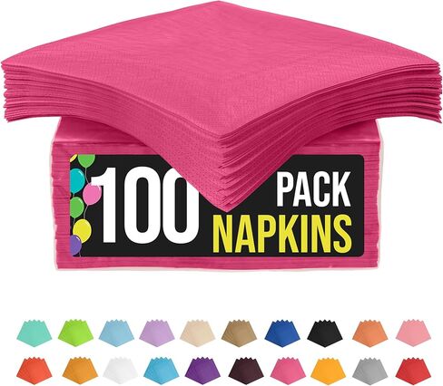 Party Solids Dark Blue Napkins Disposable Everyday 100 Pcs 2 Ply Dark Blue Dinner Napkins Bulk For Parties & Party Supplies in Kuwait