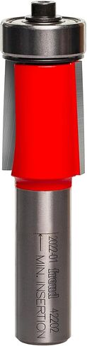 Freud 3/8" Bearing Flush Trim Router Bit with Tico Hi-Density Carbide for Maximum Performance - Ideal for Trimming Laminates & Pattern Routing, 3/8" Diameter, 1/4" Shank, 2 Cutters - 42-100 in Saudi Arabia