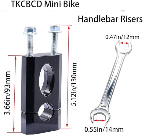 Mini Bike Handlebar Risers 7/8 22mm Bike Handlebar Riser Replacement Compatible with Coleman BT200X CT200U-EX Trailmaster MB200 Mega Moto 80 105 Razor MX650 Apollo SSR 110 125 Dirt Pit Bike in Kuwait