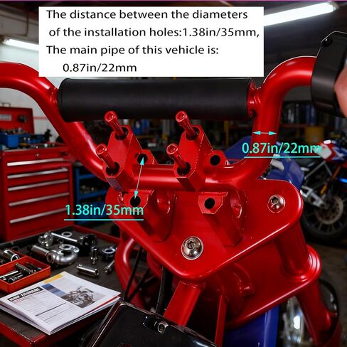 Mini Bike Handlebar Risers 7/8 22mm Bike Handlebar Riser Replacement Compatible with Coleman BT200X CT200U-EX Trailmaster MB200 Mega Moto 80 105 Razor MX650 Apollo SSR 110 125 Dirt Pit Bike in Kuwait