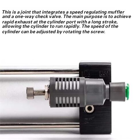 ASV310F-01-06S صمام العادم السريع مع كاتم الصوت وجهاز التحكم في السرعة، للتحكم في عادم الأسطوانة السريع والتحكم في التدفق (ASV410F-03-10S) in Kuwait