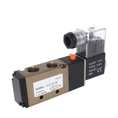 ملف صمام الملف اللولبي العالمي، 12 فولت 24 فولت تيار مستمر 110 فولت 220 فولت تيار متردد، بديل لسلسلة 4V210 3V110 4V220 4V230 (سلسلة 100، DC12V) in Kuwait