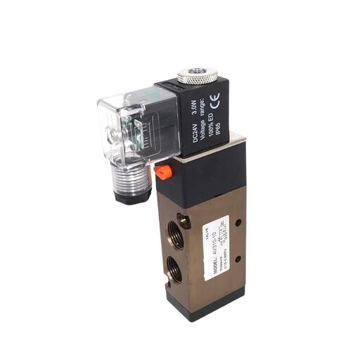 4V110-06 5/2 Way Solenoid Valve, 1/4" NPT, 12V/24V DC 220V AC, 4mm-12mm Hose Connector for Pneumatic Systems(4V110-06 DC12V,4mm) in Saudi Arabia