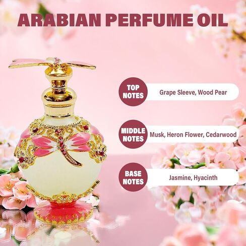 عطر للنساء، 25 مل، زيت عطري عربي عتيق يدوم طويلاً، حلال دبي، عطور كلاسيكية مركزة للنساء، زيت عطري زهري للنساء، ديكور أنيو نويفو in Kuwait