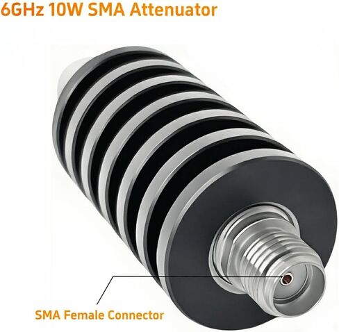 مخفف SMA 40 ديسيبل، 6 جيجا هرتز 10 وات مخففات SMA مع موصل ذكر إلى أنثى 50 أوم مخفف لراديو هام، اختبار (6 جيجا 40 ديسيبل) in Saudi Arabia