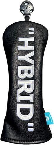 Golf Club Headcover 3 Wood Headcover Black n White Premium PU Leather Driver #3 Fairway Wood Hybrid Wood Head Cover Fits for All Brand in Saudi Arabia