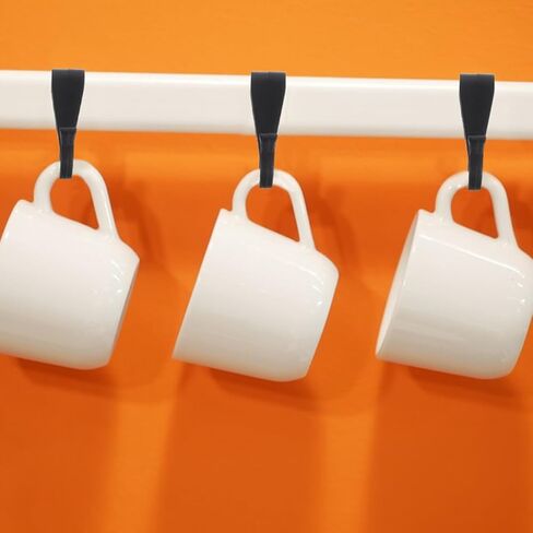 Garneck 12Pcs Plastic Kitchen Hanging Hooks Mini Clip on Hooks for Cabinet Edge Plastic Grid Storage Rack Organizers for Kitchen Utensils Spice Bottles and Wire Baskets in Saudi Arabia