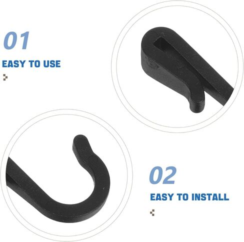 Garneck 12Pcs Plastic Kitchen Hanging Hooks Mini Clip on Hooks for Cabinet Edge Plastic Grid Storage Rack Organizers for Kitchen Utensils Spice Bottles and Wire Baskets in Saudi Arabia