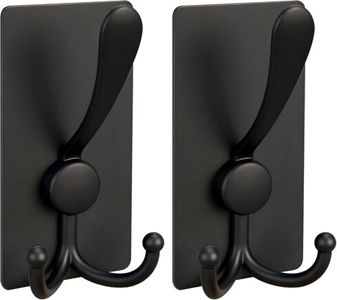 2 عبوة من الخطافات اللاصقة، خطافات منشفة لاصقة من الفولاذ المقاوم للصدأ بوزن 8 رطل in Kuwait