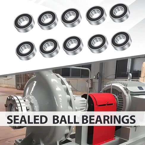 MDEOOSKY 10Pcs 99502H-2RS Mower Spindle Go Kart Sealed Ball Bearing, 5/8 x1-3/8 x.433 Deep Groove Ball Bearings, Suitable for All Kinds of Industrial Equipment in Saudi Arabia