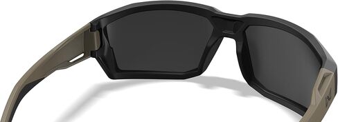 Wiley X Alpine Captivate Polarized Ballistic Rated Sunglasses, Safety Glasses, UV Eye Protection for Shooting, Fishing and Biking, Matte Black and Tan Frames, Tungsten Mirror Tinted Lenses in Saudi Arabia