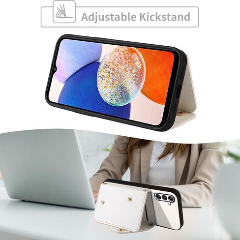 حافظة محفظة فاخرة لهاتف سامسونج جالاكسي S26 الترا 5G مع 5 فتحات للبطاقات، محفظة نحيفة رفيعة، حزام كتف، حامل بطاقة الائتمان، غطاء هاتف لهاتف S26Ultra 26S S 26 26Ultra 6.9 2026، أرجواني داكن in Kuwait