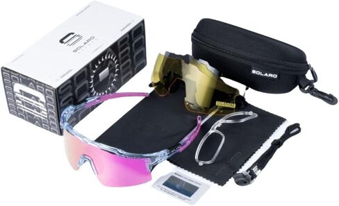 Solaro Shades Baseball Sunglasses for Men & Women – UV Protection Sports Sunglasses for Baseball, Softball, Running, Cycling and Sports – Cotton Candy – Performance Series in Saudi Arabia
