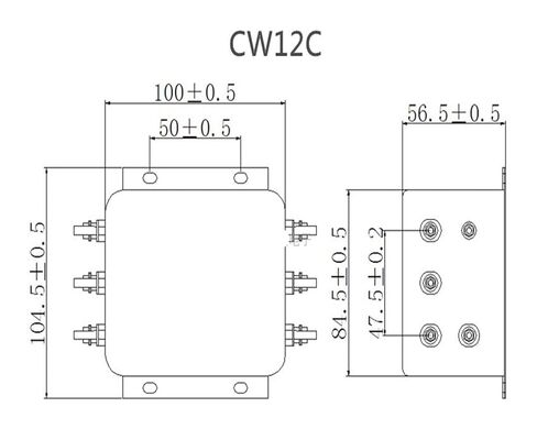 Three-Phase Four-Wire Power Filter CW12C-30A-S 30A AC 380V Anti-Interference in Saudi Arabia