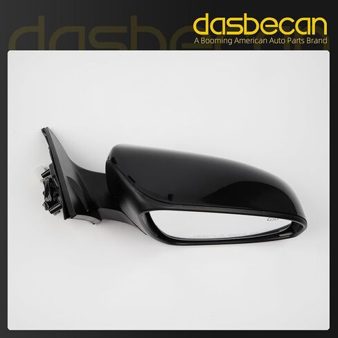 مرآة باب جانبية للسائق من Dasbecan متوافقة مع مرآة الرؤية الجانبية لسيارة Toyota Camry 2012 2013 2014 مع زجاج ساخن قابل للطي يدويًا، استبدال # TO1320276 8790906411 (5 دبابيس) غطاء أبيض in Saudi Arabia