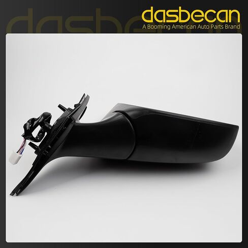 مرآة باب جانبية للسائق من Dasbecan متوافقة مع مرآة الرؤية الجانبية لسيارة Toyota Camry 2012 2013 2014 مع زجاج ساخن قابل للطي يدويًا، استبدال # TO1320276 8790906411 (5 دبابيس) غطاء أبيض in Saudi Arabia