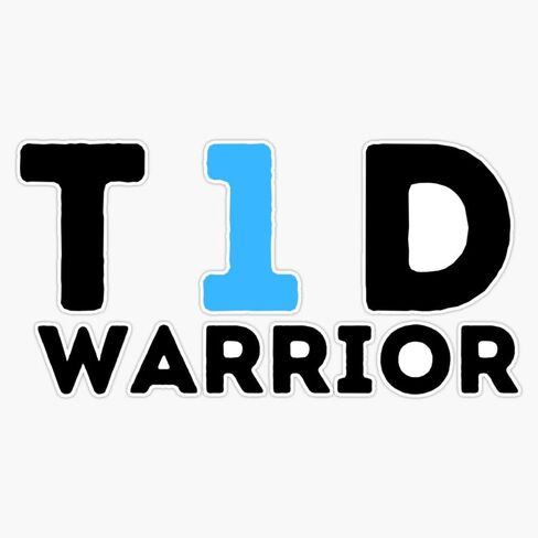 Type 1 Diabetes Warrior t1d Diabetic Sticker Vinyl Decal Car Laptop Wall Window Bumper Sticker 5" in Saudi Arabia