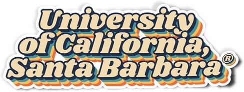Desert Cactus University of California Santa Barbara Gauchos Vinyl Decal Laptop Water Bottle Car Scrapbook (70's Name Sticker) in Saudi Arabia
