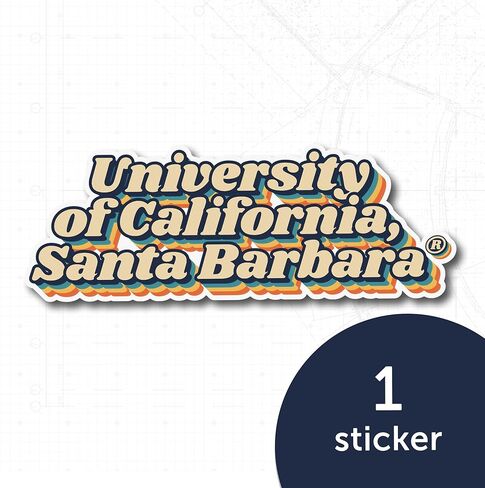 Desert Cactus University of California Santa Barbara Gauchos Vinyl Decal Laptop Water Bottle Car Scrapbook (70's Name Sticker) in Saudi Arabia