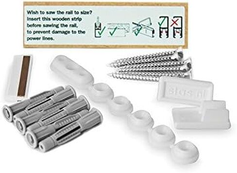 STAS Multirail - Lighting and Hanging Picture Rail System - 78.75" - Silver in Kuwait