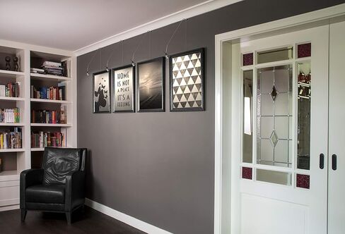 STAS Multirail - Lighting and Hanging Picture Rail System - 78.75" - Silver in Kuwait