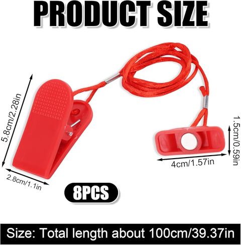 Universal Treadmill Magnetic Safety Keys, Rectangular Safety Key Replacement for Most Treadmills & Running Machines in Saudi Arabia