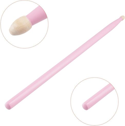 SINJEUN 5 Pair 5A Drumsticks, Pink Drum Sticks, Drum Sticks for Drumming Musical Instrument Percussion in Saudi Arabia