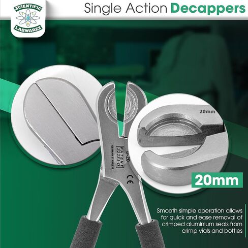 Vial Opener and Vial Decapper | Durable Ergonomic Vial Cap Remover | Easy to Use Vial Opener Tool | For Medical Applications and Opening Pharmacy Medicine Bottles (8mm) in Saudi Arabia