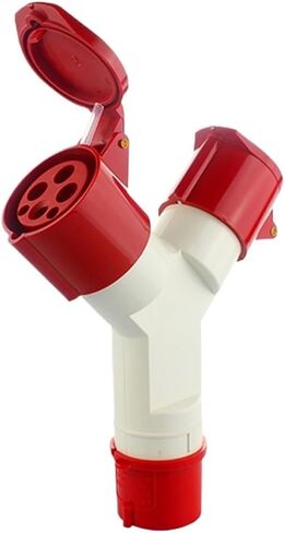 1013/1023 Multifunctional Three-Way Y-Shaped Industrial Plug Waterproof Socket 3 cores 4 5 16A32A(1024 2 4 Core 32a Union Set) in Saudi Arabia
