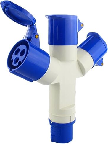 1013/1023 Multifunctional Three-Way Y-Shaped Industrial Plug Waterproof Socket 3 cores 4 5 16A32A(1024 2 4 Core 32a Union Set) in Saudi Arabia