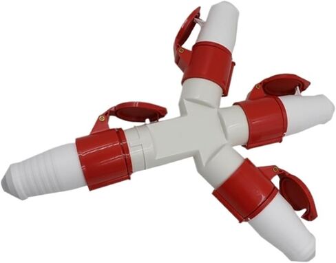 1013/1023 Multifunctional Three-Way Y-Shaped Industrial Plug Waterproof Socket 3 cores 4 5 16A32A(1024 2 4 Core 32a Union Set) in Saudi Arabia