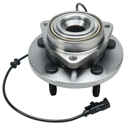 محور ديترويت - محور محمل العجلات الأمامية 4WD DRW لـ 1999-2004 Ford F-250 F-350 F-450 F-550 Super Duty، 2000 2001 2002 2003 Ford 4-Wheel ABS محمل العجلات واستبدال مجموعة المحور in Kuwait