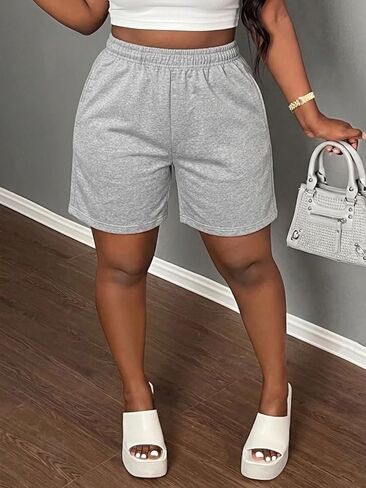 Women's Athletic Running Shorts with Pockets Workout Gym Shorts Casual Lounge Short in Saudi Arabia