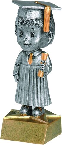 جائزة Decade Awards للخريجين من Bobblehead - بطول 15.24 سم | جائزة البدء المحفورة - قم بالتخصيص الآن in Kuwait