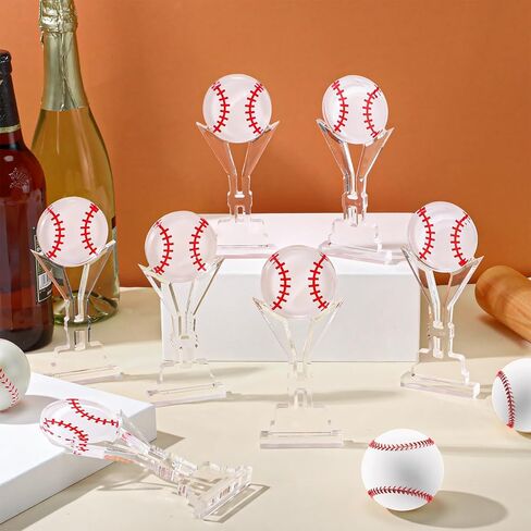 Moucuny 12 Pcs Acrylic Trophy Small Baseball Softball Award 6.69 x 2.95 Inch Championship Game Baseball Softball Prize Keepsake Acrylic Coach Senior Night Gift for Athlete Sports Lover Party Favor in Saudi Arabia